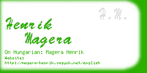 henrik magera business card